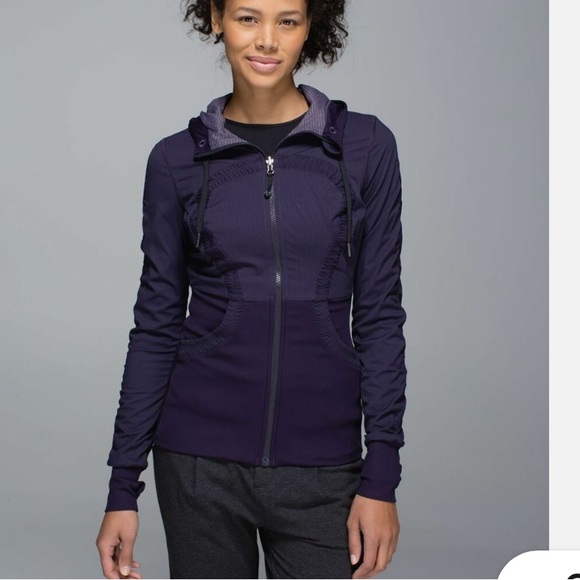 lululemon athletica Jackets & Blazers - Lululemon Dance Studio Jacket III size 4 Black Swan purple  6